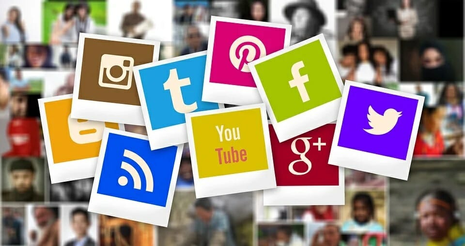 different social media platforms